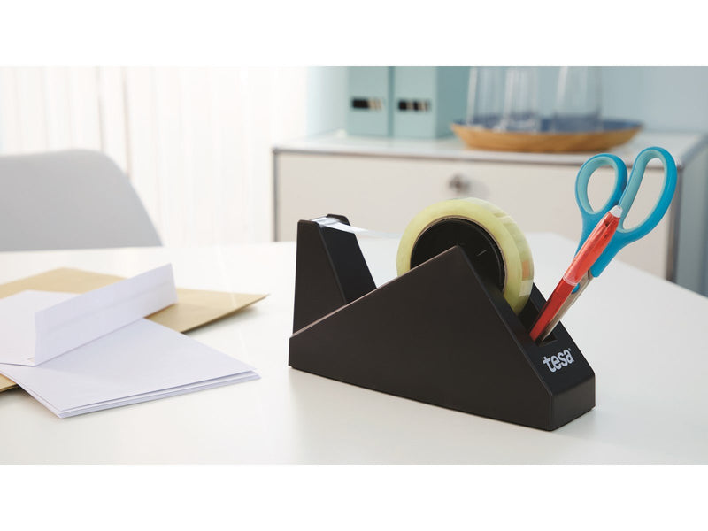 tesa Desk dispenser Easy Cut Economy Black
