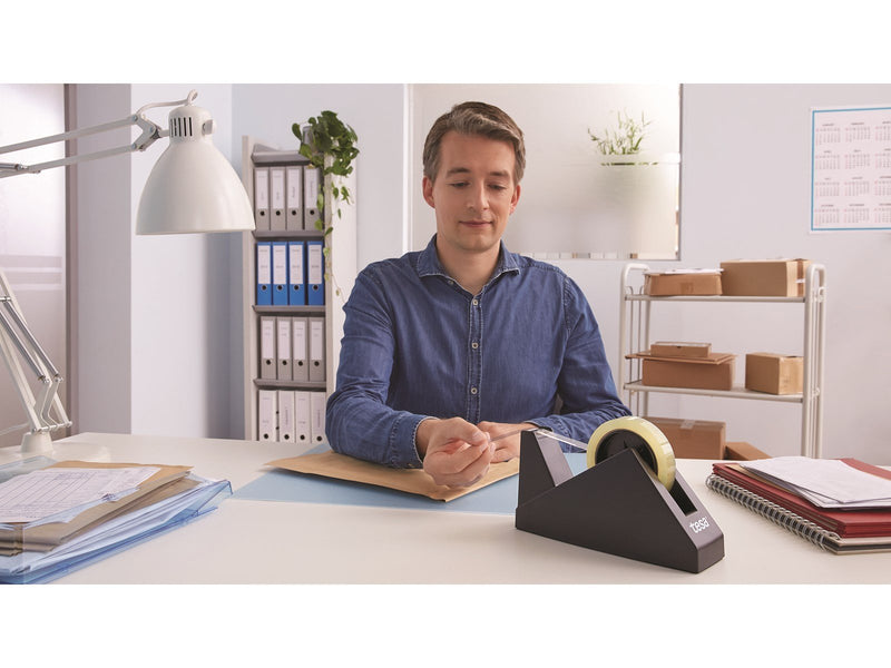 tesa Desk dispenser Easy Cut Economy Black