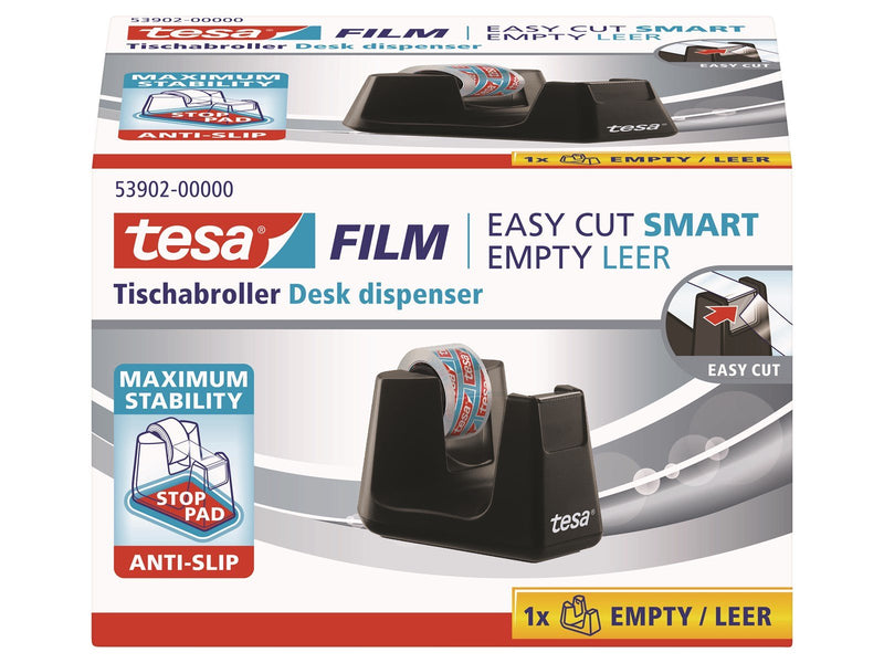 tesa Desk dispenser Easy Cut Smart Black