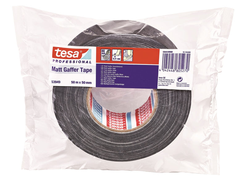 tesa Duct Tape Professional 50m x 50mm Matte-black