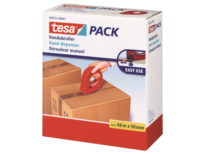 tesa Hand dispenser for packaging tape 50mm Red