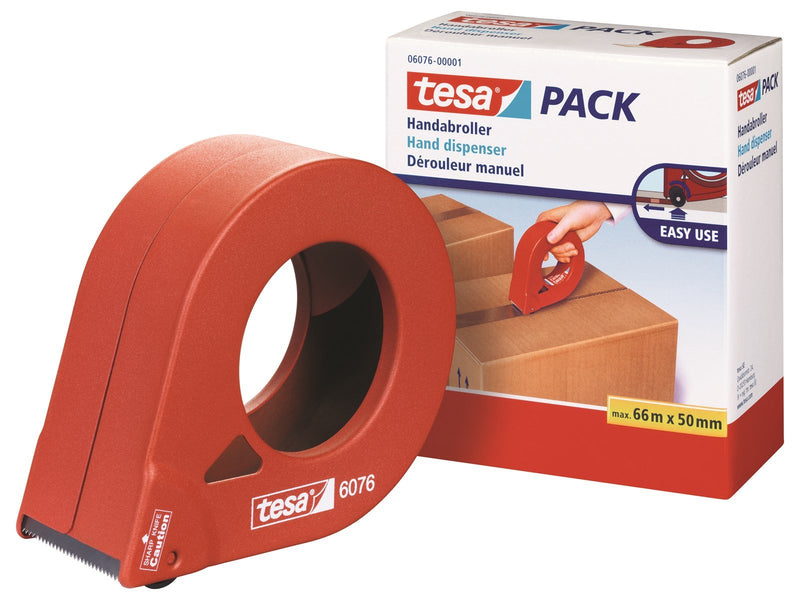 tesa Hand dispenser for packaging tape 50mm Red