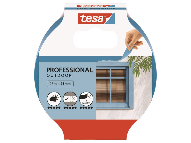 tesa Masking Tape Professional Outdoor 25m x 25mm Blue