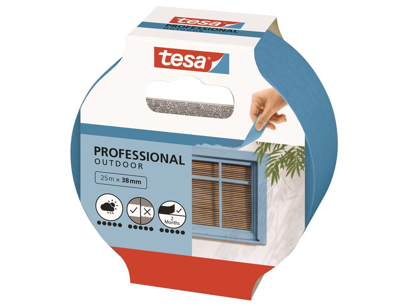 tesa Masking Tape Professional Outdoor 25m x 38mm Blue