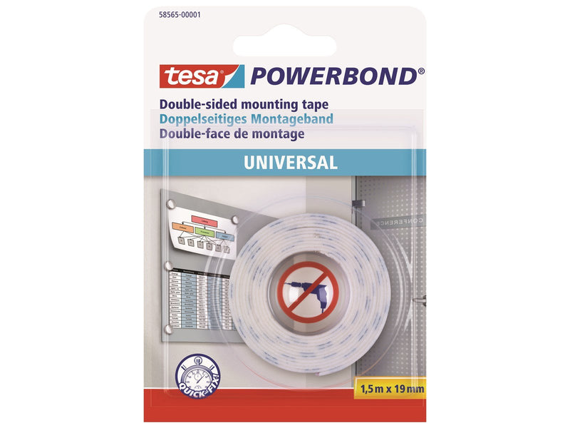 tesa Powerbond Mounting Tape Universal 1.5m x 19mm