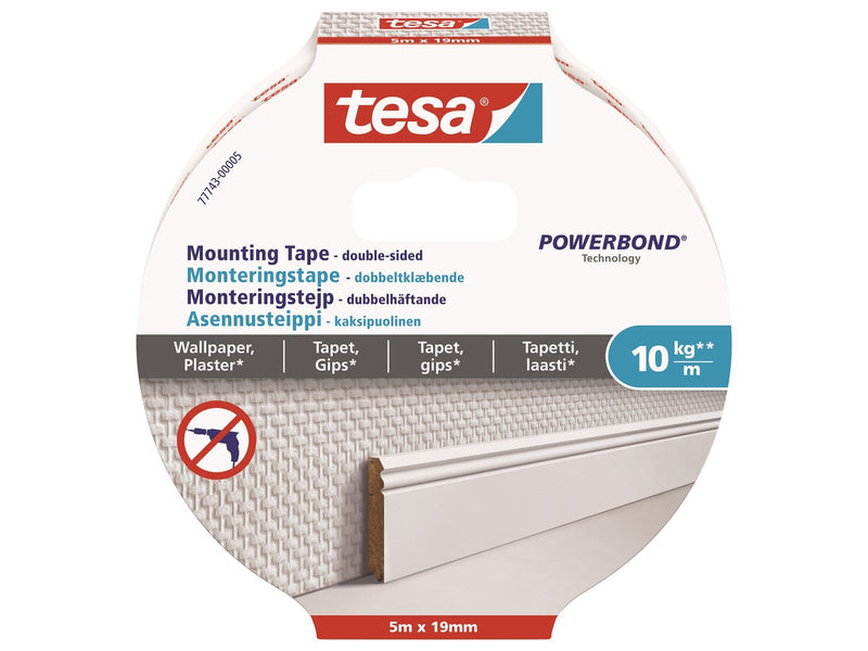 tesa Powerbond Mounting Tape Wallpaper 5m x 19mm