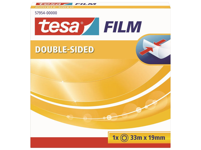 tesa film double-sided tape 33m x 19mm Transparent