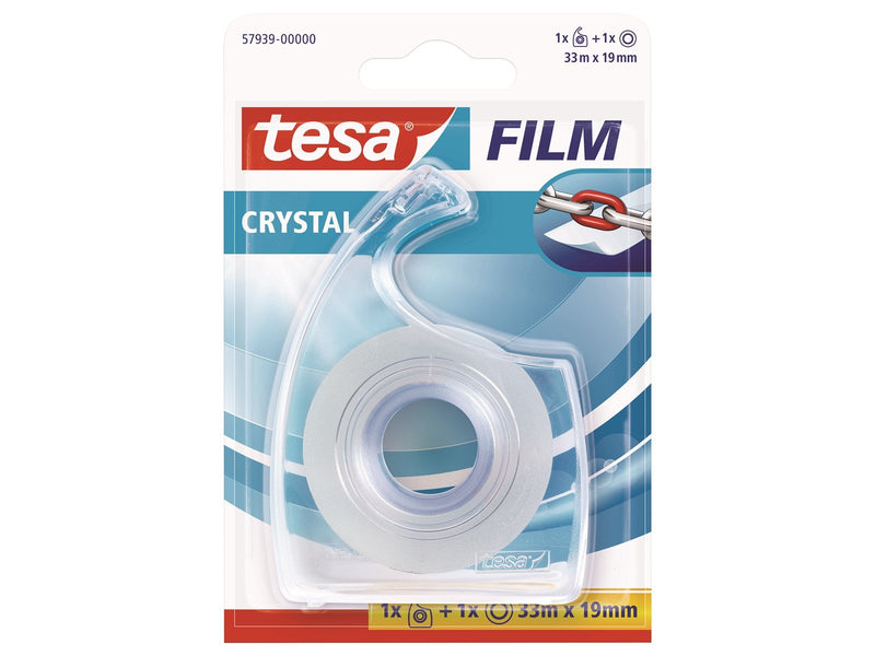 tesa film tape 33m x 19mm Crystal Transparent + dispenser