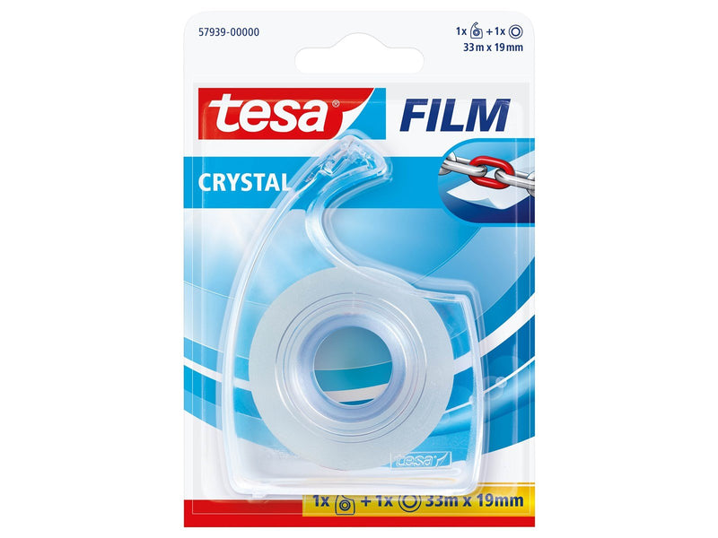 tesa film tape 33m x 19mm Crystal Transparent + dispenser