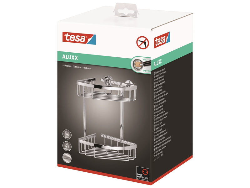 tesa Aluxx corner shelf self-adhesive