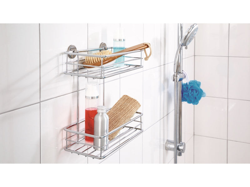 tesa Baath shampoo holder double basket self-adhesive