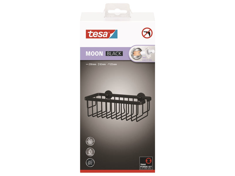 tesa Moon Black basket single self-adhesive