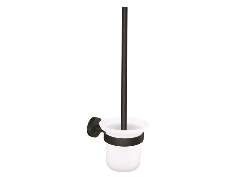tesa Moon Black toilet brush self-adhesive