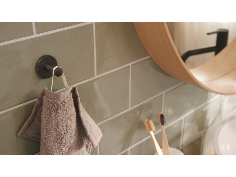 tesa Moon Black towel hook self-adhesive