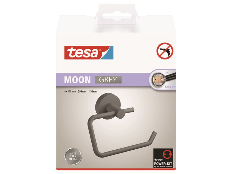 tesa Moon Grey toilet roll holder self-adhesive