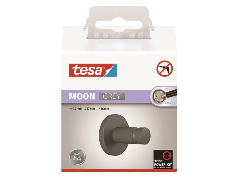 tesa Moon Grey towel hook self-adhesive