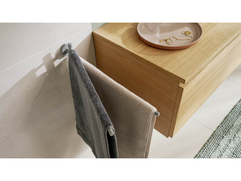 tesa Moon Grey two-armed towel holder self-adhesive