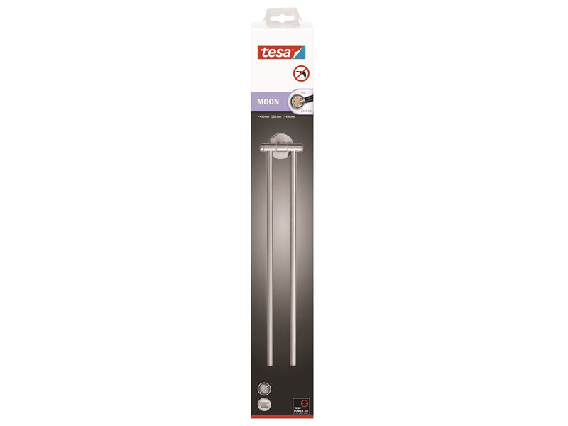 tesa Moon swing two-armed towel holder self-adhesive