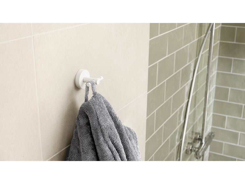 tesa Moon White bathrobe hook self-adhesive