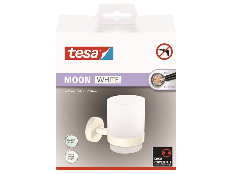 tesa Moon White tumbler holder self-adhesive