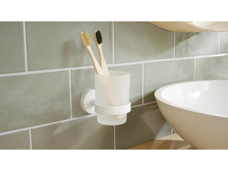 tesa Moon White tumbler holder self-adhesive