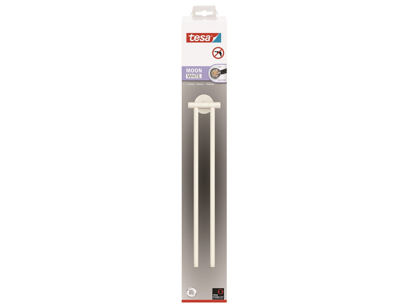 tesa Moon White two-armed towel holder