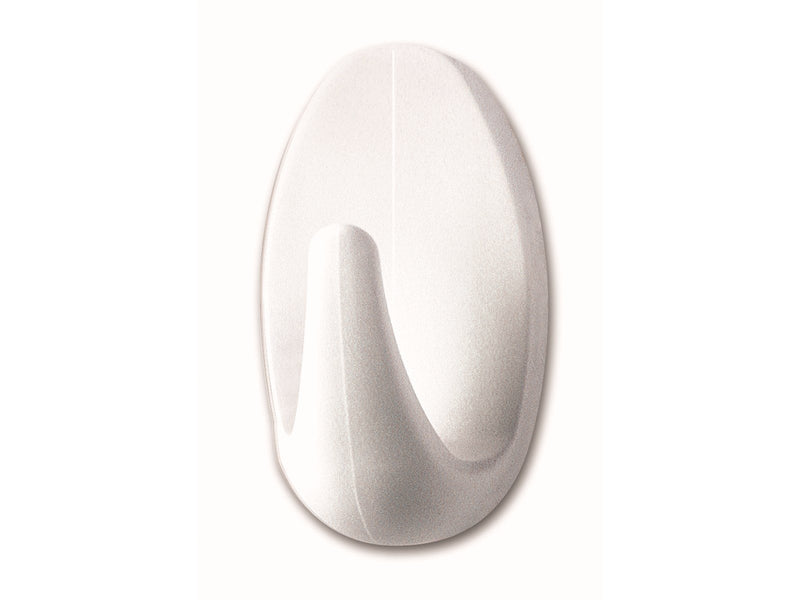 tesa Powerstrips Hooks Small Oval self-adhesive White