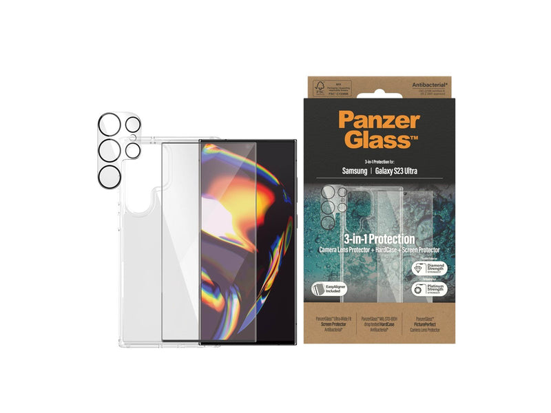 PanzerGlass 3-in-1 Pack Samsung Galaxy S23 Ultra