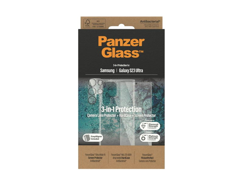 PanzerGlass 3-in-1 Pack Samsung Galaxy S23 Ultra