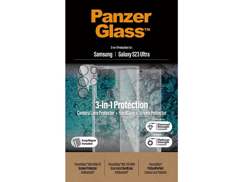 PanzerGlass 3-in-1 Pack Samsung Galaxy S23 Ultra