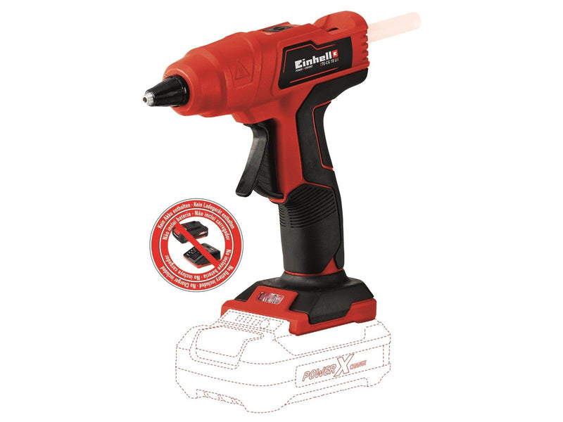 Einhell Cordless Hot Glue Gun TE-CG 18 Li - Solo