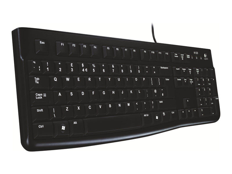 Logitech K120 Corded Keyboard - CZ - Tastaturen - Tschechisch - Schwarz
