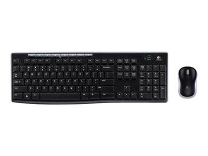 Logitech MK270 Wireless Combo - keyboard and mouse set - Czech - Tastatur & Maus Set - Tschechisch - Schwarz
