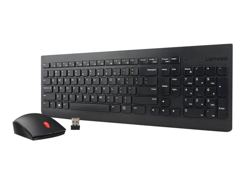 Lenovo Essential Wireless Combo - keyboard and mouse set - Slovak - Tastatur & Maus Set - Slowakisch - Schwarz