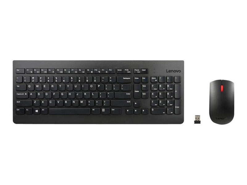 Lenovo Essential Wireless Combo - keyboard and mouse set - Slovak - Tastatur & Maus Set - Slowakisch - Schwarz
