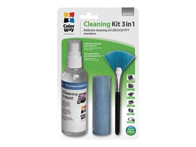 ColorWay 3 in 1 for Screen and Monitor Cleaning CW-1031 - screen cleaning kit