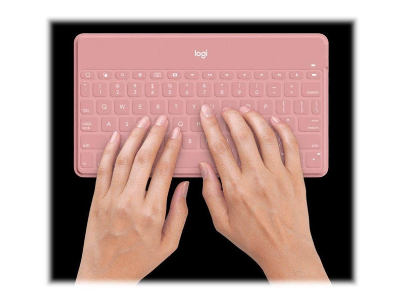 Logitech Keys-To-Go - keyboard - QWERTY - US International - blush - Tastaturen - Universal - Pink