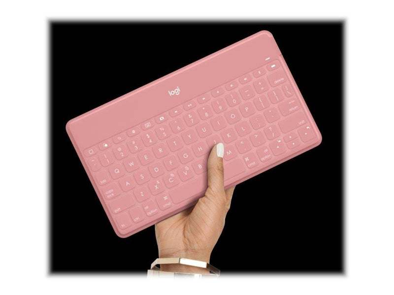 Logitech Keys-To-Go - keyboard - QWERTY - US International - blush - Tastaturen - Universal - Pink