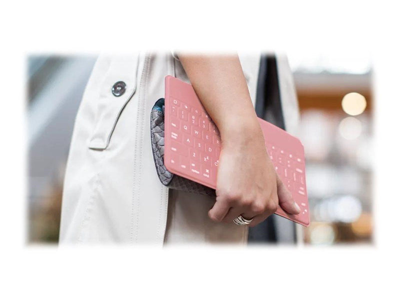 Logitech Keys-To-Go - keyboard - QWERTY - US International - blush - Tastaturen - Universal - Pink