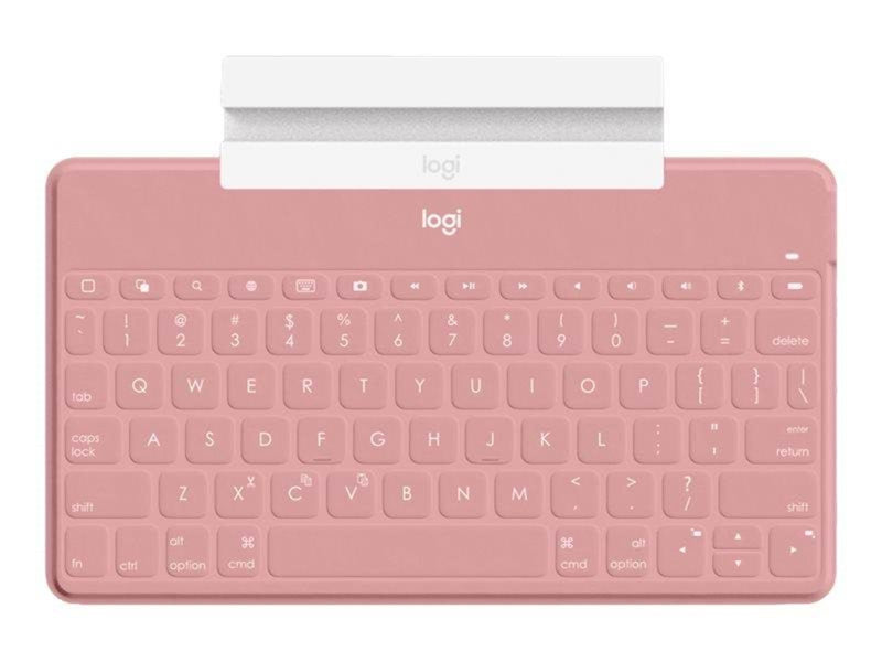 Logitech Keys-To-Go - keyboard - QWERTY - US International - blush - Tastaturen - Universal - Pink