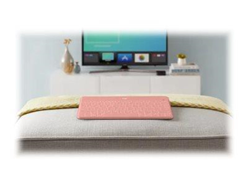 Logitech Keys-To-Go - keyboard - QWERTY - US International - blush - Tastaturen - Universal - Pink