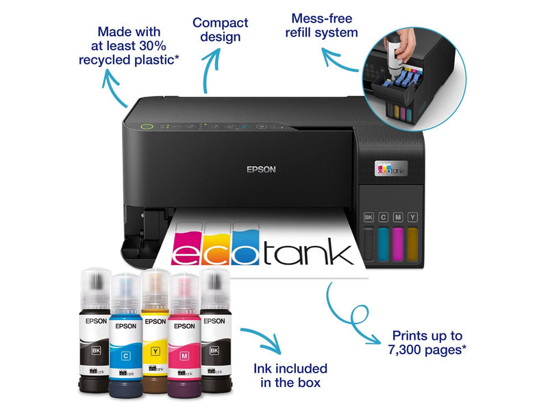 Epson EcoTank ET-2830 All in One Tintendrucker Multifunktion - Farbe - Tinte