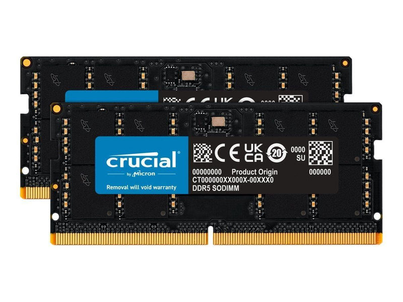 Crucial Classic SODIMM DDR5-5600 - 64GB - CL46 - Dual Channel (2 pcs) - Schwarz