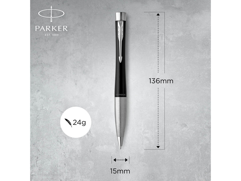 Parker Urban Core Muted Black C.C. Kugelschreiber in Geschenkbox mit Eurolochung