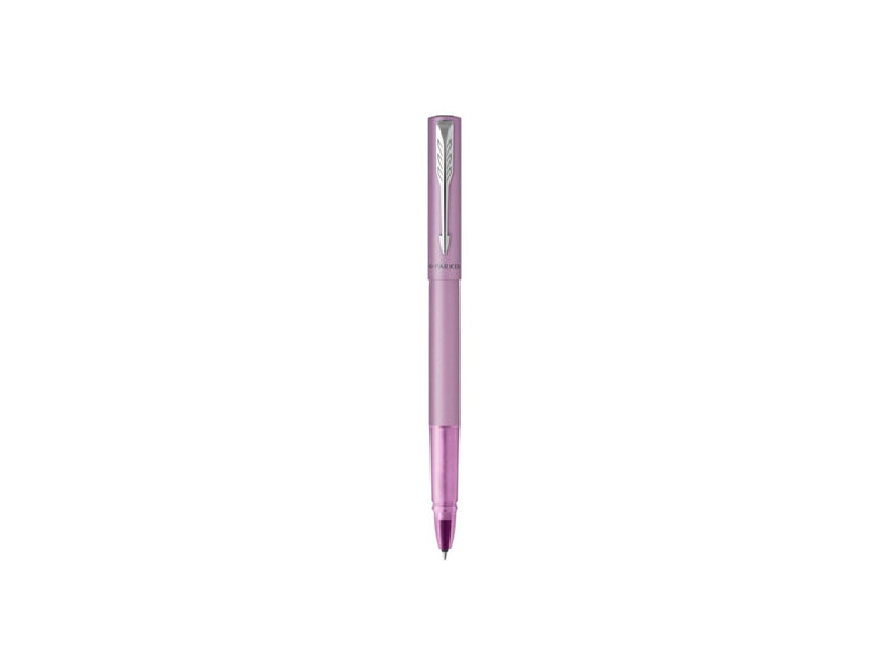 Parker Vector XL Tintenroller | Fliederfarbene Metallic-Lackierung auf Messing | Feine Schreibspitze mit schwarzer Nachfülltinte
