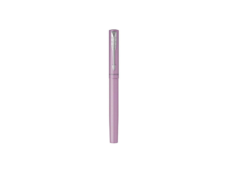 Parker Vector XL Tintenroller | Fliederfarbene Metallic-Lackierung auf Messing | Feine Schreibspitze mit schwarzer Nachfülltinte
