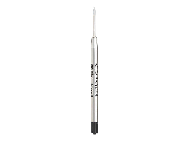 Parker Kugelschreiberminen | mittlere Spitze | schwarze QUINKflow Tinte | 2 Ersatzminen für Kugelschreiber