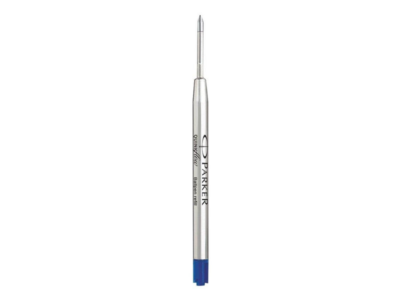 Parker Kugelschreibermine | mittlere Spitze | blaue QUINKflow Tinte | 2 Ersatzmine für Kugelschreiber