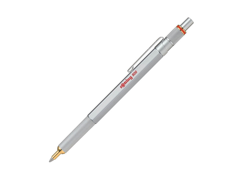Rotring rOtring 800 Kugelschreiber | mittlere Spitze | silberner Tinte | schwarzer Schaft | nachfüllbar