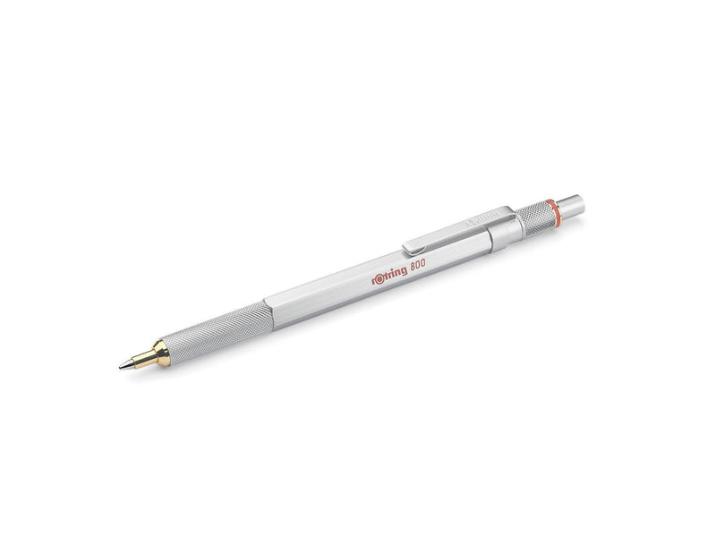 Rotring rOtring 800 Kugelschreiber | mittlere Spitze | silberner Tinte | schwarzer Schaft | nachfüllbar